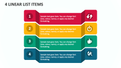 4 Linear List Items - Slide 1