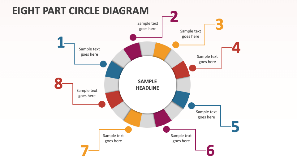 Eight Part Circle Diagram - Slide 1