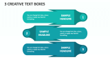 3 Creative Text Boxes - Slide 1