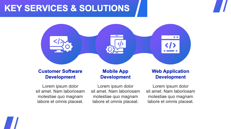 Software Company Profile PowerPoint and Google Slides Template - PPT Slides