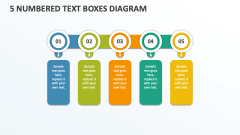 5 Numbered Text Boxes Diagram - Slide 1