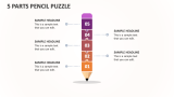 5 Parts Pencil Puzzle - Slide 1