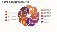 9 Semi Circles Infographic - Slide 1