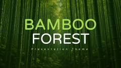 Bamboo Forest Presentation Theme - Slide 1
