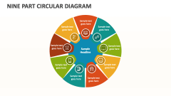Nine Part Circular Diagram - Slide 1