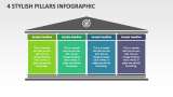 4 Stylish Pillars Infographic - Slide 1
