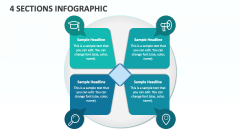 4 Sections Infographic - Slide 1