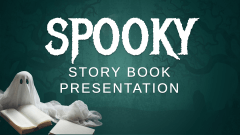Spooky Story Book Presentation - Slide 1