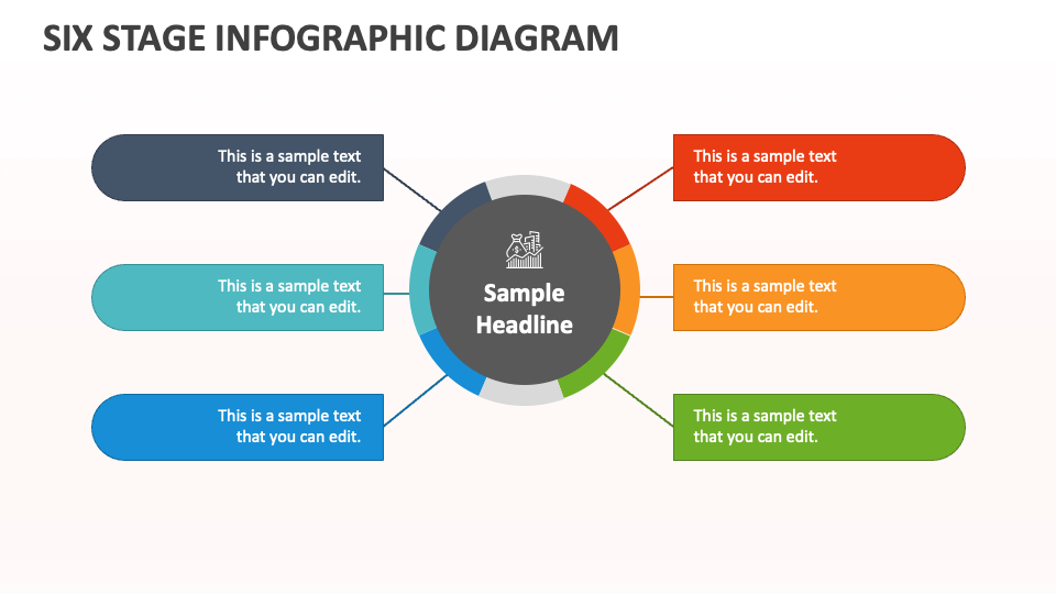 Six Stage Infographic Diagram - Slide 1