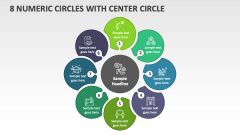 8 Numeric Circles with Center Circle - Slide 1