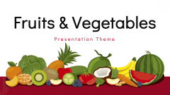 Fruits and Vegetables Presentation Theme - Slide 1