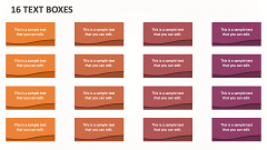16 Text Boxes - Slide 1