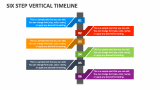 Six Step Vertical Timeline - Slide 1