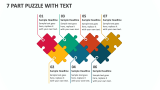 7 Part Puzzle with Text - Slide 1