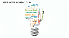 Bulb with Word Cloud - Slide 1