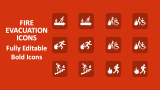 Fire Evacuation Icons - Slide 1