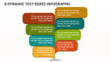 8 Dynamic Text Boxes Infographic - Slide 1