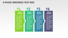 4 Phase Arrowed Text Box - Slide 1
