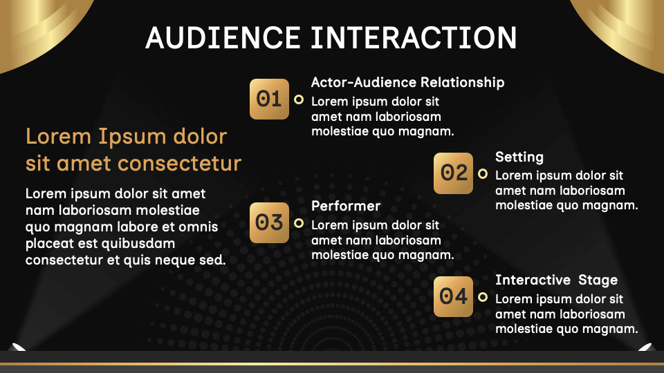 Free Stage Background Presentation Theme for Google Slides and PowerPoint