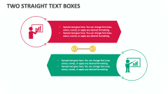 Two Straight Text Boxes - Slide 1