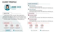 Client Profile - Slide 1