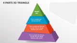4 Parts 3D Triangle - Slide 1