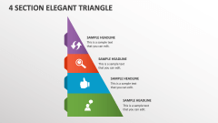 4 Section Elegant Triangle - Slide 1