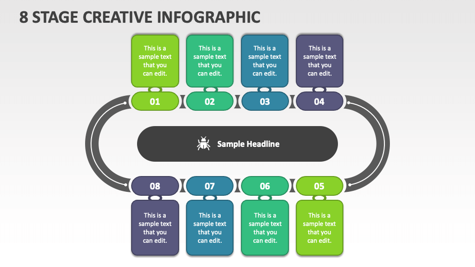 8 Stage Creative Infographic - Slide 1