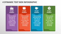 4 Dynamic Text Box Infographic - Slide 1