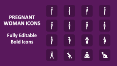 Pregnant Woman Icons - Slide 1