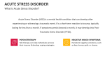 What is Acute Stress Disorder? - Slide 2