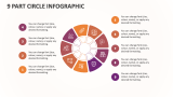 9 Part Circle Infographic - Slide 1