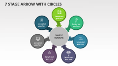 7 Stage Arrow with Circles - Slide 1