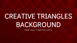 Creative Triangles Background - Slide 1