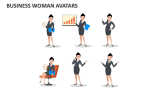 Business Woman Avatars - Slide 2