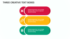 Three Creative Text Boxes - Slide 1