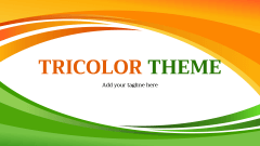 Tricolor Theme - Slide 1