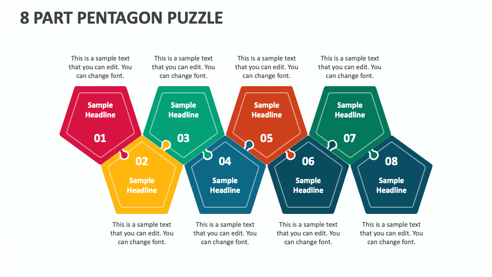 8 Part Pentagon Puzzle - Slide 1