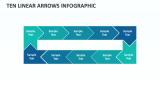 Ten Linear Arrows Infographic - Slide 1