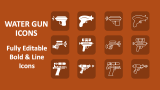 Water Gun Icons - Slide 1