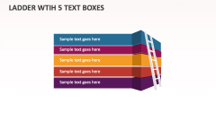 Ladder wtih 5 Text Boxes - Slide 1