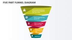 Five Part Funnel Diagram - Slide 1