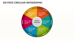 Six Piece Circular Infographic - Slide 1