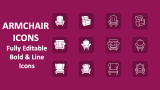 Armchair Icons - Slide 1