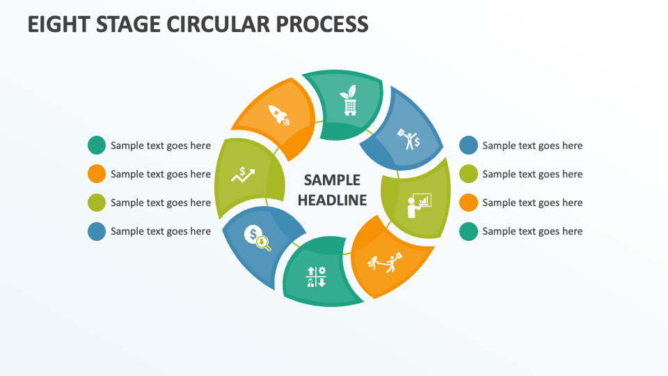 Eight Stage Circular Process - Slide 1