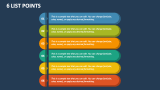 6 List Points - Slide 1