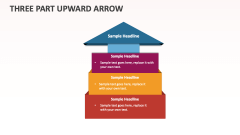 Three Part Upward Arrow - Slide 1