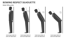 Bowing Respect Male Silhouette - Slide 1