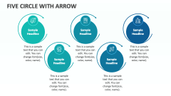 Five Circle with Arrow - Slide 1