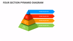 Four Section Pyramid Diagram - Slide 1